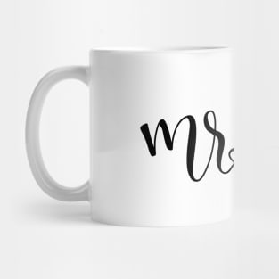 Mrs Hand Lettering Mug